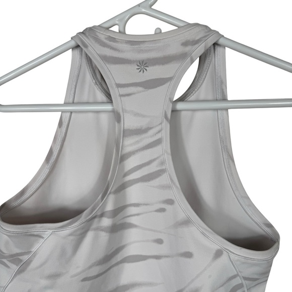 Athleta Shanti Printed Crop Tank, Bright White Zebra, Size S - Picture 9 of 9